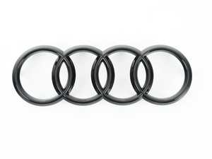 ES#4149379 - 8J0853605BT94 - Front Grille Emblem - Gloss Black  - Genuine Replacement - Genuine Volkswagen Audi - Audi