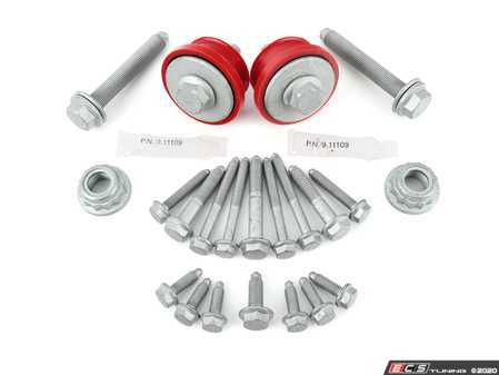 ES#4316758 - 021081ECS02KT -  MK4 Polyurethane Front Subframe Bushing Kit - With Complete Subframe Hardware - Includes ECS Poly. Subframe Bushings and all recommended hardware to be replaced during subframe removal - Assembled By ECS - Volkswagen