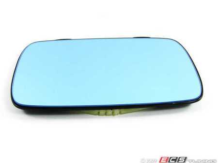 ES#80088 - 51161901170 - E30 Blue Tinted Mirror Glass - Left Side - Replacement mirror glass for stock mirror housings - Genuine BMW - BMW