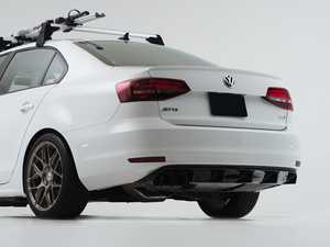 ES#4304907 - 007170LA01-01KT -  MK6 Jetta Facelift Rear Diffuser - Gloss Black - Add aggressive styling with our In-House Engineered Gloss Black Rear Diffuser! - ECS - Volkswagen