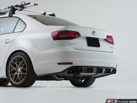 ES#4304909 - 007170LA02-01KT - MK6 Jetta Facelift Rear Diffuser - With Side Spats - Gloss Black - Add aggressive styling with our In-House Engineered Rear Diffuser Kit! - ECS - Volkswagen
