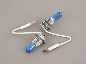  Super White H3 Halogen Bulb - Pair