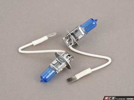 ES#11141 - ZZH3BSSWA -  Super White H3 Halogen Bulb - Pair - Comparable to 6000k HID color for increased intensity & visual appeal - ZiZa - Audi BMW Volkswagen Mercedes Benz MINI Porsche