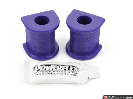 ES#2651520 - PFR5-308-16x2 - E36 Performance Polyurethane Rear Sway Bar Bushing Set - Stiffer bushings allow sway bars to work at their fullest potential. For 16mm rear sway bar. - Powerflex - BMW