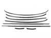 ES#4158396 - 51135A0B944 - MINI Waistline | Beltline Piano Black Full Belt line Kit - F56 - Remove the chrome and get the blacked out look - Genuine MINI - MINI
