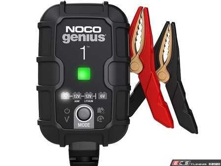 ES#4336355 - GENIUS1 - GENIUS 6V / 12V 1 Amp Battery Charger - NOCO - The GENIUS1 is similar to the G750, just better. It's 35% smaller and delivers 35% more power. And it's simpler and easier to use than ever before. - NOCO - Audi BMW Volkswagen Mercedes Benz MINI Porsche