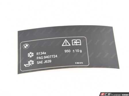 ES#4211307 - 71239384973 - LABEL, COOLANT - Genuine BMW - BMW