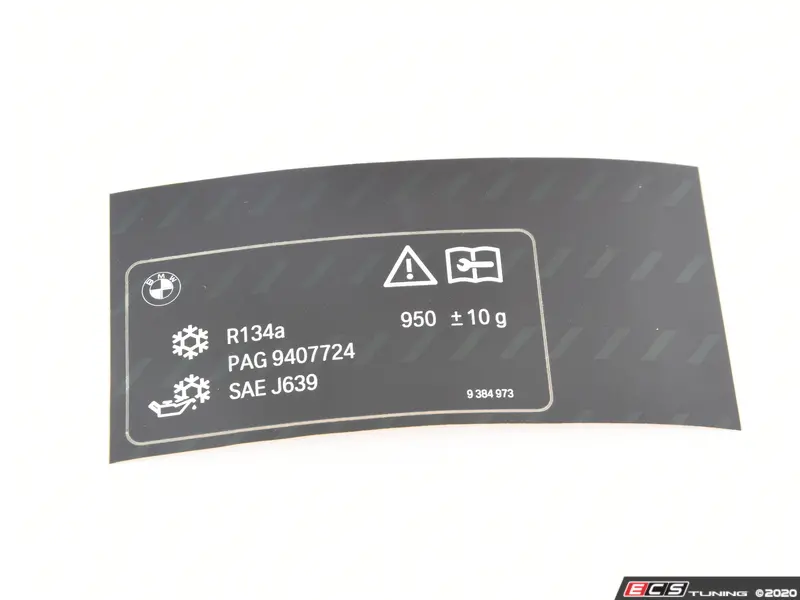 Genuine BMW - 71239384973 - LABEL, COOLANT (71-23-9-384-973)