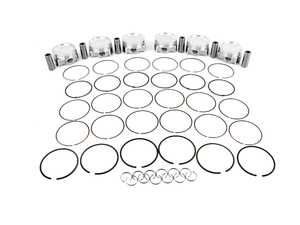 ES#4176985 - 361346 - Forged Piston Set - S50B30 - Includes rings, wire locks, and 22mm wrist pins - 86.25mm bore, 9:1 CR - JE Piston - BMW