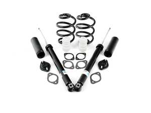 ES#4147105 - E46XIRSPRINGSKT1 - Replacement Rear Spring and shock kit  - Includes new rear springs, shocks, shock mounts and ECS reinforcement plates. - Assembled By ECS - BMW