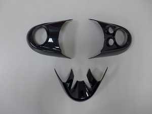 ES#4335629 - BM126-MI14BK-2 - Multifunction Steering Wheel Covers Black Gloss - Set Of 3 JCW - Add on covers that upgrade the wheel spokes to gloss black - ECS - MINI