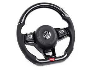 ES#4336496 - MS100206 - Carbon Fiber & Perforated Leather Steering Wheel - Upgrade your interior - APR - Volkswagen