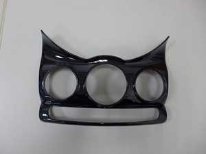 ES#4335633 - BM126-MI14BK-3 - Center Console Cover Black Gloss  - Upgrades the stock center console climate surround to gloss black - ECS - MINI