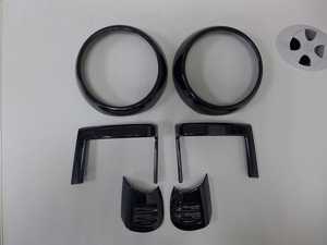 ES#4335643 - BM126-MI14BK-4 - Front Dash A/C/Heater Vent Trims Gloss Black - Set Of 6   - Upgrades the stock a/c & heater vent trims surround to gloss black - ECS - MINI