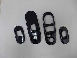 ES#4335654 - BM126-MI14BK-6 - Door Window Switch Panel 5DR Gloss Black - Set Of 4 - (NO LONGER AVAILABLE) - Upgrades the stock window switch trims to gloss black - ECS - 