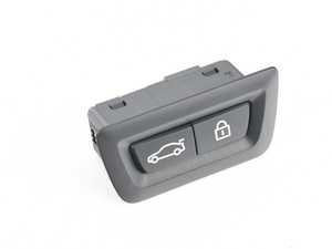 ES#4813302 - 61315A64C25 - Trunk Lid Lock and Open Button  - Located on the underside of the truck lid - Genuine MINI - BMW MINI