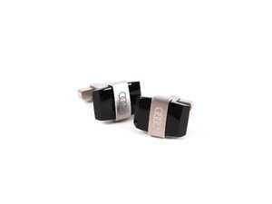 ES#2143095 - AHP611 - Onyx Cuff Links (NO LONGER AVAILABLE) - A classy addition to any elegant apparel. - Audi Collection - 