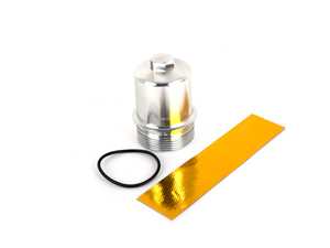 ES#4039296 - 015418ECS01-02KT -  DQ250 6 Speed DSG / S Tronic Billet Aluminum Oil Filter Housing - Polished Clear Anodized - Ditch the factory plastic DSG oil filter cap for our durable billet aluminum upgrade! - ECS - Audi Volkswagen
