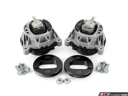 ES#4148275 - 22116787659KT2 - Performance Motor Mount Kit - New motor mounts with billet mount inserts - Assembled By ECS - BMW