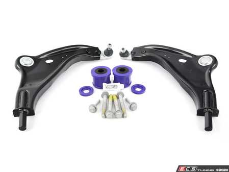 ES#4265733 - 31126772301KT3 - Performance Front Lower Control Arm / Wishbone With Ball Joint - Kit  - Includes Control Arms, Bushings, Hardware, and Ball Joints. Includes also Powerflex Performance Poly Lower Rear Control Arm Bushings! - Assembled By ECS - MINI