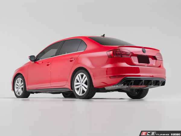 ECS - 007186la01-01KT - MK6 Jetta GLI Rear Diffuser - Gloss Black