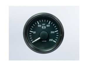 ES#4338665 - A2C3832730030 - SingleViu 52mm 250psi Brake Pressure Gauge. 0-4.5V sender required. - Priced Each  - Analog dial to display critical information in a classic design - VDO - Audi BMW Volkswagen Mercedes Benz MINI Porsche