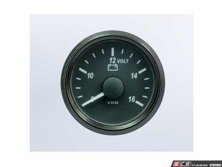 ES#4338668 - A2C3832770030 - SingleViu 52mm Voltmeter for 12V systems - Priced Each  - Analog dial to display critical information in a classic design - VDO - Audi BMW Volkswagen Mercedes Benz MINI Porsche
