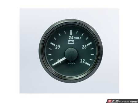 ES#4338669 - A2C3832780030 - SingleViu 52mm Voltmeter For 24V Systems - Priced Each  - Analog dial to display critical information in a classic design - VDO - Audi BMW Volkswagen Mercedes Benz MINI Porsche
