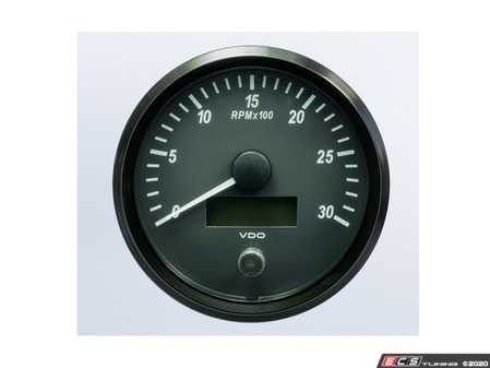 ES#4338688 - A2C3832970030 - SingleViu 80mm 2500RPM Tachometer - Priced Each  - Analog dial to display critical information in a classic design - VDO - Audi BMW Volkswagen Mercedes Benz MINI Porsche