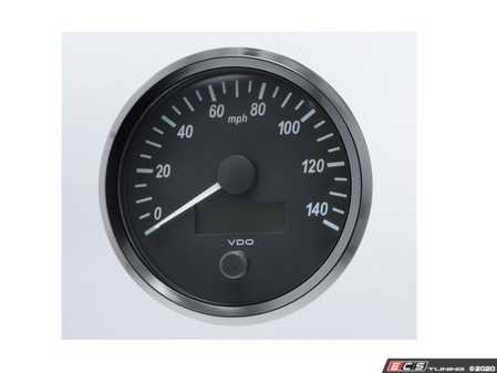 ES#4338676 - A2C3832850030 - SingleViu 100mm 140mph Speedometer - Priced Each  - Analog dial to display critical information in a classic design with digital time - VDO - Audi BMW Volkswagen Mercedes Benz MINI Porsche