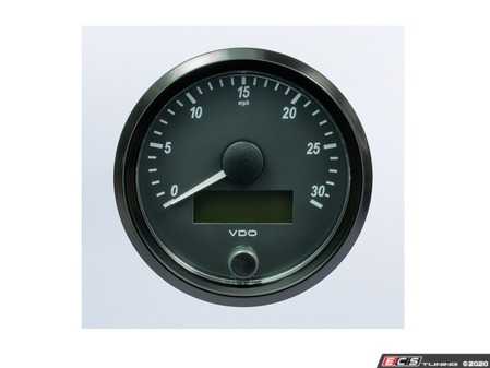 ES#4338679 - A2C3832880030 - SingleViu 80mm 30mph Speedometer - Priced Each  - Analog dial to display critical information in a classic design with digital time - VDO - Audi BMW Volkswagen Mercedes Benz MINI Porsche