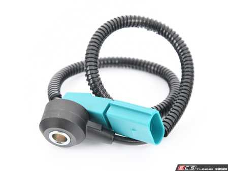 ES#4135454 - 06E905376A - Green Knock Sensor With Harness - 465mm - Detects engine ping for timing adjustment, 465mm length with green connector - Facet - Audi Volkswagen