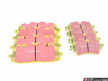 ES#4159088 - dp42277rKT - Front & Rear Brake Pad Kit - EBC YellowStuff - EBC's premium sport street pad that offers high friction levels and heat fade resistance - EBC - Audi