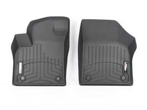 ES#3459789 - 4410841 - Front FloorLiner - Black - Laser measured for perfect fitment and ultimate protection against moisture and debris - WeatherTech - Volkswagen