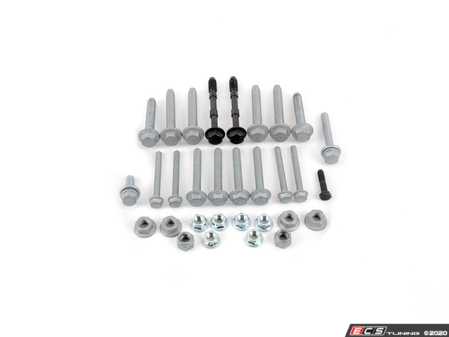 ES#4338582 - 1K0411303KT4 -  Front Sway Bar Installation Kit - Without end links - All of the necessary one-time use hardware for front sway bar installation - Assembled By ECS - Volkswagen