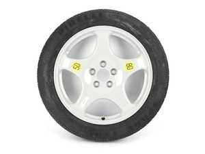 ES#4316053 - 36116863416KT - 18" Emergency Spare Wheel/Tire Set - Includes Genuine BMW alloy wheel with pre-mounted 135/80/18 tire. - Assembled By ECS - BMW