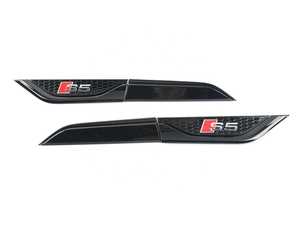 ES#4136132 - ZAW098010AFDSP - Black Optic Fender Inlays - Black optic front fender inlays to give your Audi a more aggressive look. - Genuine Volkswagen Audi - Audi
