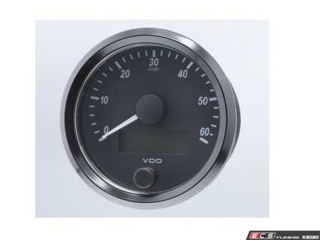 ES#4338680 - A2C3832890030 - SingleViu 80mm 60km/h Speedometer - Priced Each  - Analog dial to display critical information in a classic design with digital time - VDO - Audi BMW Volkswagen Mercedes Benz MINI Porsche