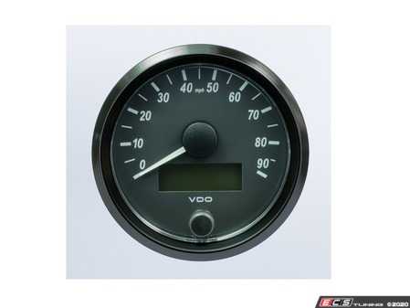 ES#4338681 - A2C3832900030 - SingleViu 80mm 90mph Speedometer - Priced Each  - Analog dial to display critical information in a classic design with digital tim - VDO - Audi BMW Volkswagen Mercedes Benz MINI Porsche