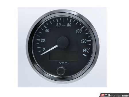 ES#4338683 - A2C3832920030 - SingleViu 80mm 140mph Speedometer - Priced Each  - Analog dial to display critical information in a classic design with digital tim - VDO - Audi BMW Volkswagen Mercedes Benz MINI Porsche