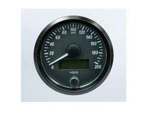ES#4338685 - A2C3832940030 - SingleViu 80mm 200km/h Speedometer - Priced Each  - Analog dial to display critical information in a classic design with digital time - VDO - Audi BMW Volkswagen Mercedes Benz MINI Porsche