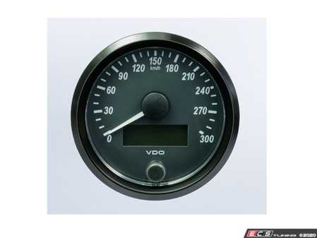 ES#4338686 - A2C3832950030 - SingleViu 80mm 300km/h Speedometer - Priced Each  - Analog dial to display critical information in a classic design with digital time - VDO - Audi BMW Volkswagen Mercedes Benz MINI Porsche
