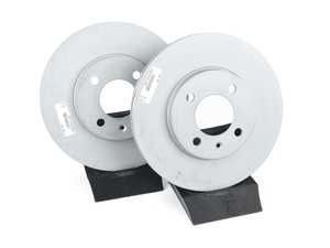 ES#2649856 - 1HM698301EKT1 - Front Brake Rotors - Pair (256x20) - Help restore your pedal feel with new brake rotors - Zimmermann - Volkswagen
