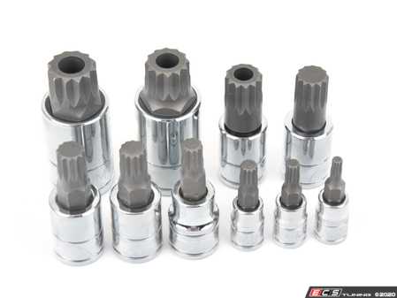 ES#4336951 - CTA3038 - 10 Piece Triple Square Socket - Set  - 2-piece design for high torque applications - CTA Tools - Audi BMW Volkswagen Mercedes Benz MINI Porsche