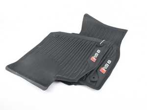 ES#4317635 - 4K1061501A041 - FOOTMATSAll-Weather Floor Mats - Front - RS6 Logo - Designed to protect your vehicle carpet from snow, sand, mud, rain and slush - Genuine Volkswagen Audi - Audi