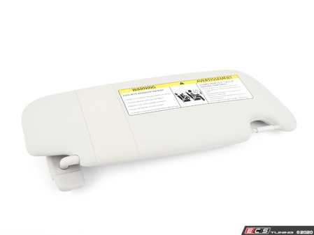 ES#2745176 - 51167382107 - Sun Visor With Label - SATELLITE GREY - Left  - Attaches to the headliner and blocks the sun - Genuine MINI - MINI