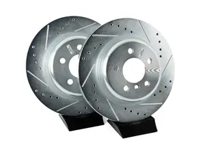 Evolution Tru-Cast Drilled And Slotted Rotor Pair - Rear (330x20)