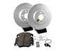 ES#3146799 - ESK5752 - Power Stop Euro-Stop Premium Front Brake Kit (320mm) - A premium OE-equivalent front axle upgrade featuring ECE-R90 certified brake pads, genuine Geomet coated high-carbon smooth rotors, and an integrated electronic wear sensor. - Power Stop - Audi