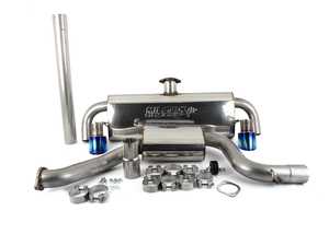 ES#3537135 - SSXVW466 - 3" Cat-Back Exhaust System - Resonated - Featuring burnt titanium GT-100 tips - Milltek Sport - Volkswagen