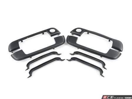 ES#4164942 - 51218122442KT3 - Door Handle Trim - Front and rear With Gaskets - Is your gasket around the door handle cracking or dry rotting? Replace your door handle trim - Assembled By ECS - BMW